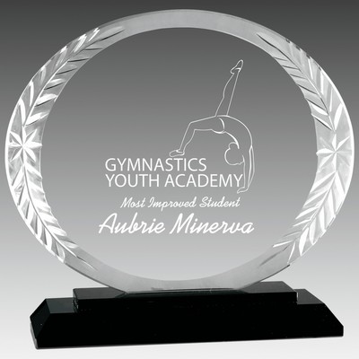 Oval Accent Glass on Base