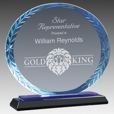 Oval Accent Glass on Base